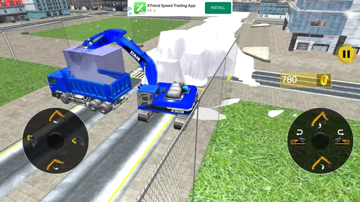 Grand Snow Excavator Simulator android App screenshot 5